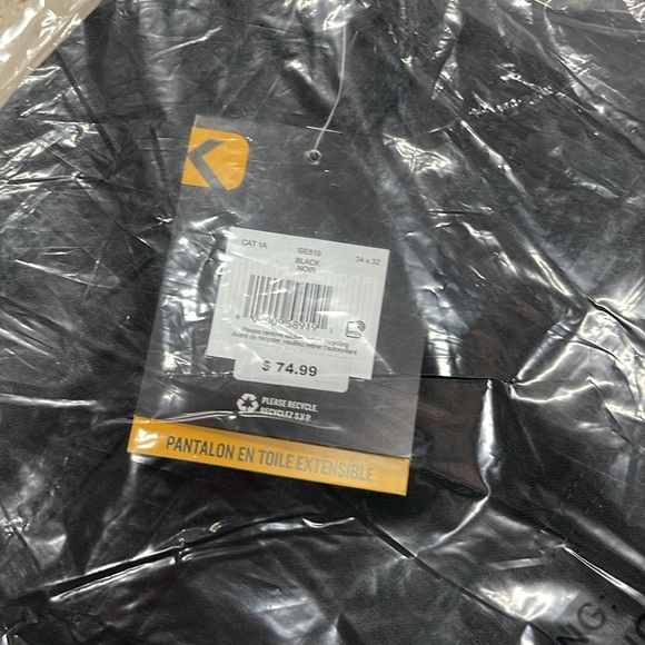 Dakota WorkPro Series Men's Stretch Duck Cargo Work Pants 34 x 32 in Black - Picture 5 of 7